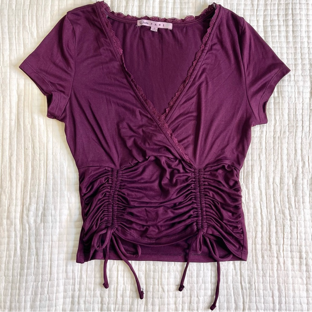 Crave Fame Ruched Top